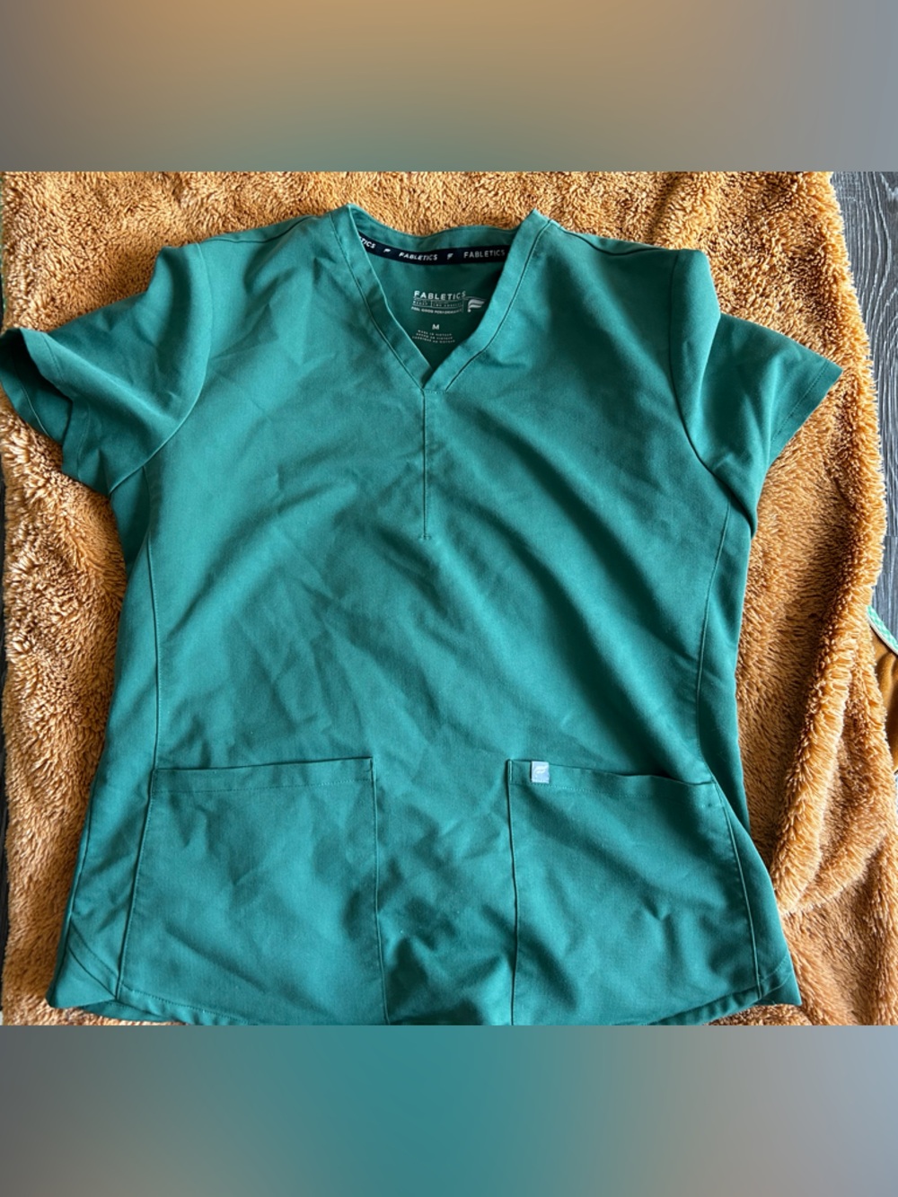 Hunter Green Scrub Top